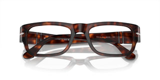 Persol PO 3324V men Havana Geometric Eyeglasses