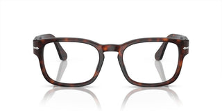 Persol PO 3334V unisex Havana Squared Eyeglasses