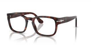 Persol PO 3334V unisex Havana Squared Eyeglasses