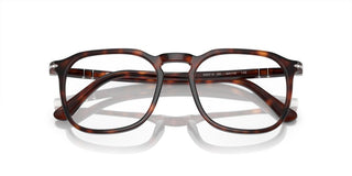 Persol PO 3337V unisex Havana Geometric Eyeglasses