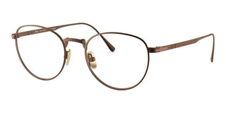 Persol PO 5002VT men Brown Round Eyeglasses