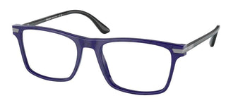 Prada PRADA PR 01WV men Blue Geometric Eyeglasses