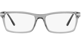 Prada PRADA PR 03YV men Grey Geometric Eyeglasses