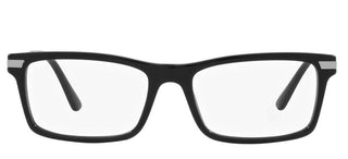 Prada PRADA PR 03YV men Black Geometric Eyeglasses