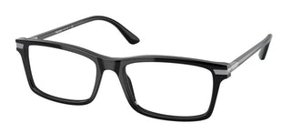 Prada PRADA PR 03YV men Black Geometric Eyeglasses