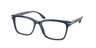 Prada PRADA PR 14WV men Blue Geometric Eyeglasses