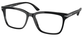 Prada PRADA PR 14WV men Black Geometric Eyeglasses