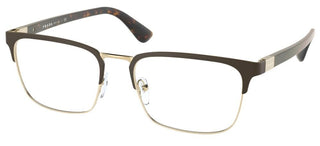 Prada PRADA PR 54TV men Brown Geometric Eyeglasses