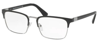 Prada PRADA PR 54TV men Black Geometric Eyeglasses