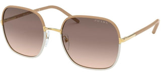 Prada PRADA PR 67XS women Brown Geometric Sunglasses