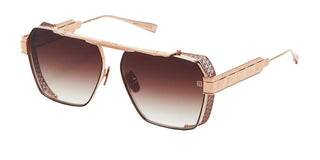 Balmain PREMIER unisex Rose gold Geometric Sunglasses