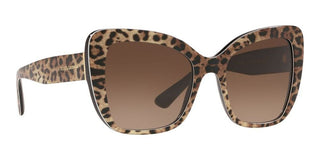 Dolce & Gabbana PRINTED DG 4348 women Brown Butterfly Sunglasses