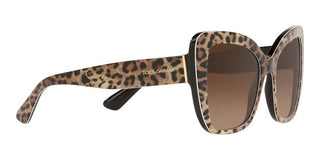 Dolce & Gabbana PRINTED DG 4348 women Brown Butterfly Sunglasses