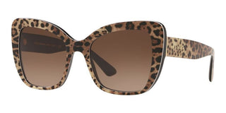 Dolce & Gabbana PRINTED DG 4348 women Brown Butterfly Sunglasses