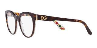 Dolce & Gabbana PRINT FAMILY DG 3334 women Havana Cat Eye Eyeglasses