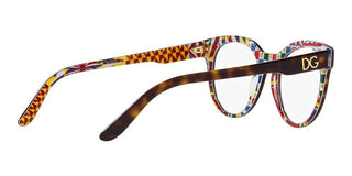 Dolce & Gabbana PRINT FAMILY DG 3334 women Havana Cat Eye Eyeglasses