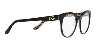 Dolce & Gabbana PRINT FAMILY DG 3334 women Black Cat Eye Eyeglasses