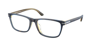 Prada PR 01ZVD men Blue Squared Eyeglasses