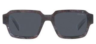 Prada PR 02ZS men Grey Geometric Sunglasses