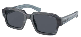 Prada PR 02ZS men Grey Geometric Sunglasses