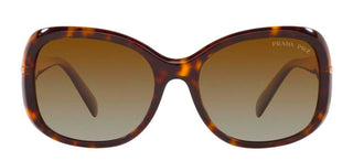 Prada PR 04ZS women Havana Geometric Sunglasses