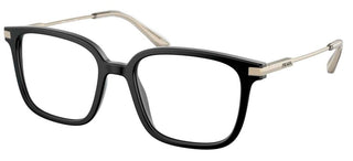 Prada PR 04ZV men Black Geometric Eyeglasses