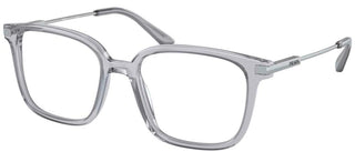 Prada PR 04ZV men Grey Geometric Eyeglasses