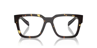 Prada PR 08ZV men Havana Geometric Eyeglasses