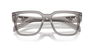 Prada PR 08ZV men Transparent Geometric Eyeglasses