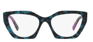 Prada PR 09YV women Havana Geometric Eyeglasses