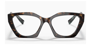 Prada PR 09YV women Havana Geometric Eyeglasses