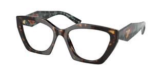 Prada PR 09YV women Havana Geometric Eyeglasses