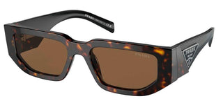 Prada PR 09ZS men Havana Geometric Sunglasses