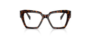 Prada PR 09ZV women Havana Geometric Eyeglasses