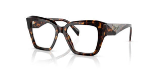 Prada PR 09ZV women Havana Geometric Eyeglasses