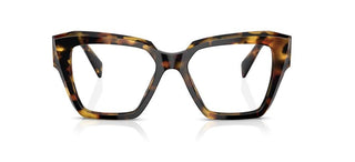 Prada PR 09ZV women Havana Geometric Eyeglasses