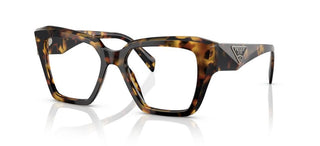 Prada PR 09ZV women Havana Geometric Eyeglasses