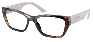 Prada PR 11YV women Havana Geometric Eyeglasses