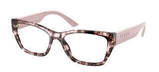 Prada PR 11YV women Havana Geometric Eyeglasses