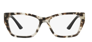 Prada PR 11YV women Havana Geometric Eyeglasses