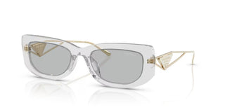 Prada PR 14YS women Transparent Geometric Sunglasses