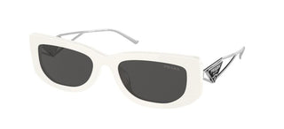 Prada PR 14YS women White Geometric Sunglasses