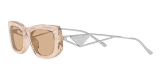 Prada PR 14YS women Transparent Geometric Sunglasses