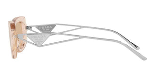 Prada PR 14YS women Transparent Geometric Sunglasses