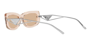 Prada PR 14YS women Transparent Geometric Sunglasses