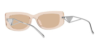 Prada PR 14YS women Transparent Geometric Sunglasses