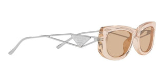 Prada PR 14YS women Transparent Geometric Sunglasses