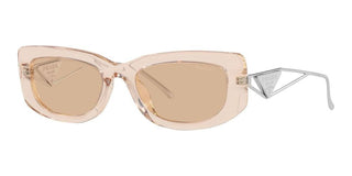 Prada PR 14YS women Transparent Geometric Sunglasses