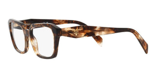 Prada PR 14ZV women Havana Squared Eyeglasses