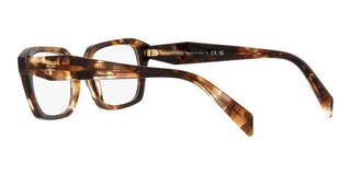 Prada PR 14ZV women Havana Squared Eyeglasses